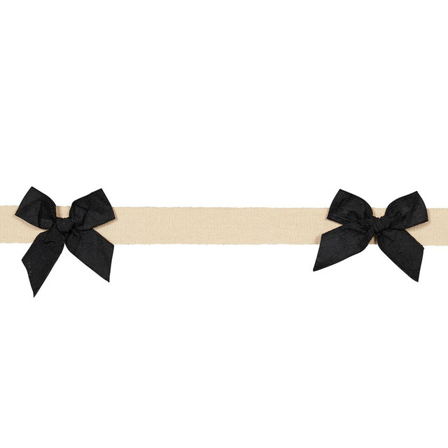 Claudia Tape Black On Neutral 82471 by Schumacher Designer Trim Charlap Hyman & Herrero 1.5" - Swanky Fabrics - Claudia Tape Black On Neutral 82471 by Schumacher Designer Trim Charlap Hyman & Herrero 1.5" - Swanky Fabrics -
