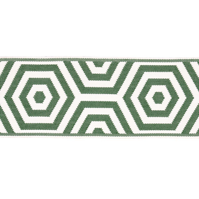 Bees Knees Indoor/Outdoor Tape Green 82451 by Schumacher Designer Trim Mary Mcdonald 5.0" - Swanky Fabrics - Bees Knees Indoor/Outdoor Tape Green 82451 by Schumacher Designer Trim Mary Mcdonald 5.0" - Swanky Fabrics -
