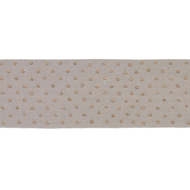 Northern Lights Beaded Tape Grey 70625 by Schumacher Designer Trim Full Bloom - Swanky Fabrics -