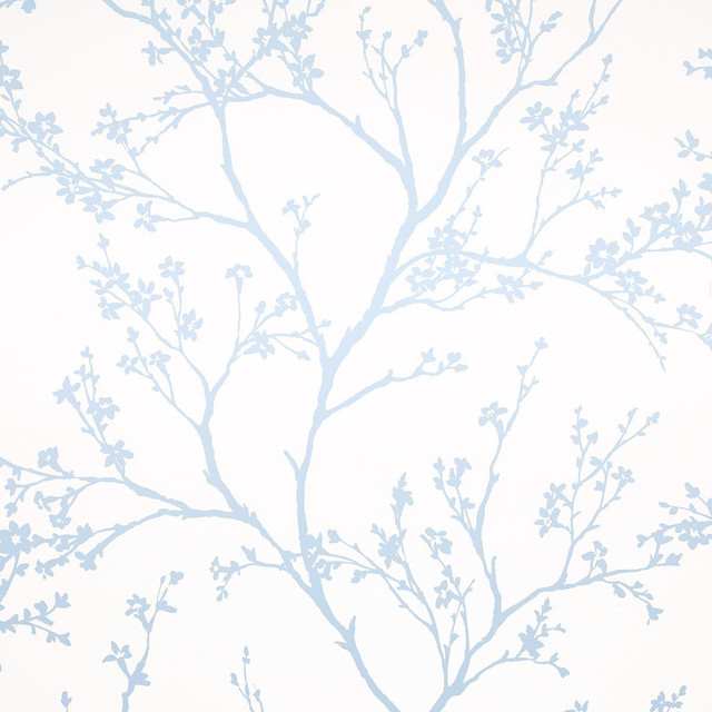 Twiggy Sky 5003344 by Schumacher Designer Wallpaper Moon River 27.0" - Swanky Fabrics - Twiggy Sky 5003344 by Schumacher Designer Wallpaper Moon River 27.0" - Swanky Fabrics -