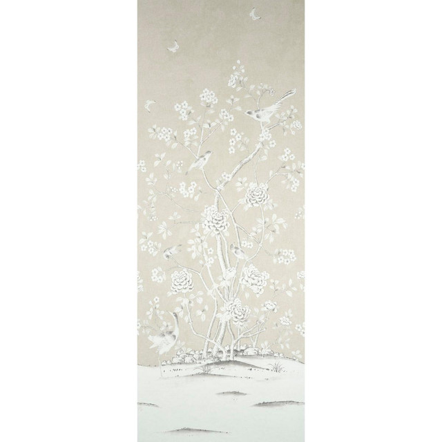 Chinois Palais Panel Stone 5015440 by Schumacher Designer Wallpaper Panels 51.75" - Swanky Fabrics - Chinois Palais Panel Stone 5015440 by Schumacher Designer Wallpaper Panels 51.75" - Swanky Fabrics -
