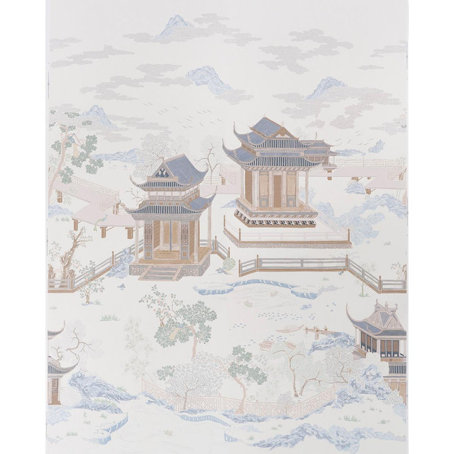 Coromandel Alabaster 5014160 by Schumacher Designer Wallpaper Panels Collection 108.0" - Swanky Fabrics - Coromandel Alabaster 5014160 by Schumacher Designer Wallpaper Panels Collection 108.0" - Swanky Fabrics -