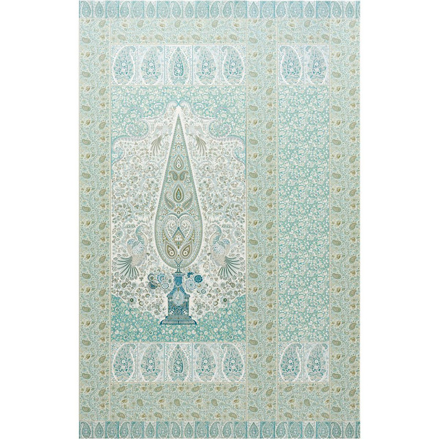 Colmery Paisley Peacock 5015510 by Schumacher Designer Wallpaper Le Max 81.0" - Swanky Fabrics -