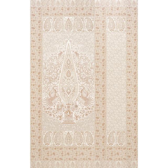 Colmery Paisley Parchment 5015511 by Schumacher Designer Wallpaper Le Max 81.0" - Swanky Fabrics -