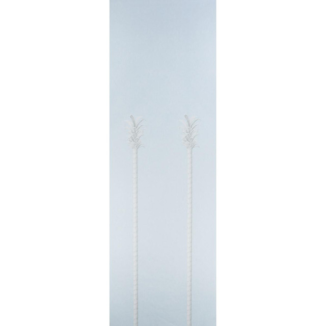 Villa Palm Panel Blue 5013880 by Schumacher Designer Wallpaper Panels Collection 27.0" - Swanky Fabrics -