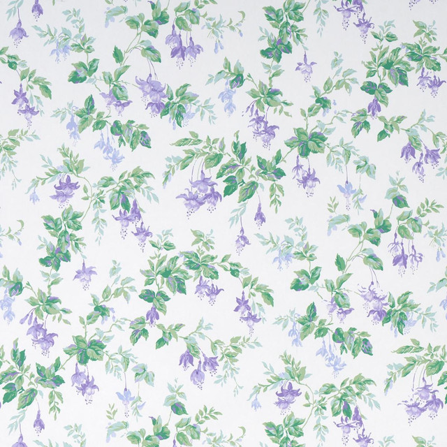 Garden Gate Violet 5013870 by Schumacher Designer Wallpaper Full Bloom 13.5" - Swanky Fabrics - Garden Gate Violet 5013870 by Schumacher Designer Wallpaper Full Bloom 13.5" - Swanky Fabrics -