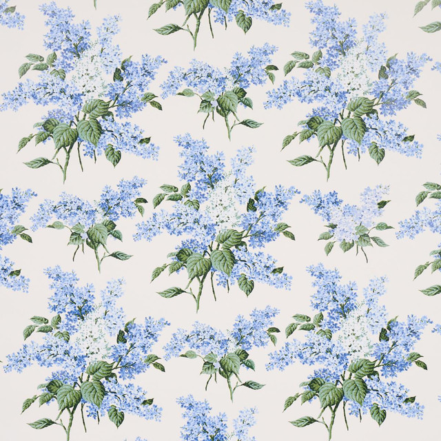 Proust'S Lilacs Blue 5014311 by Schumacher Designer Wallpaper Johnson Hartig 54.0" - Swanky Fabrics - Proust'S Lilacs Blue 5014311 by Schumacher Designer Wallpaper Johnson Hartig 54.0" - Swanky Fabrics -