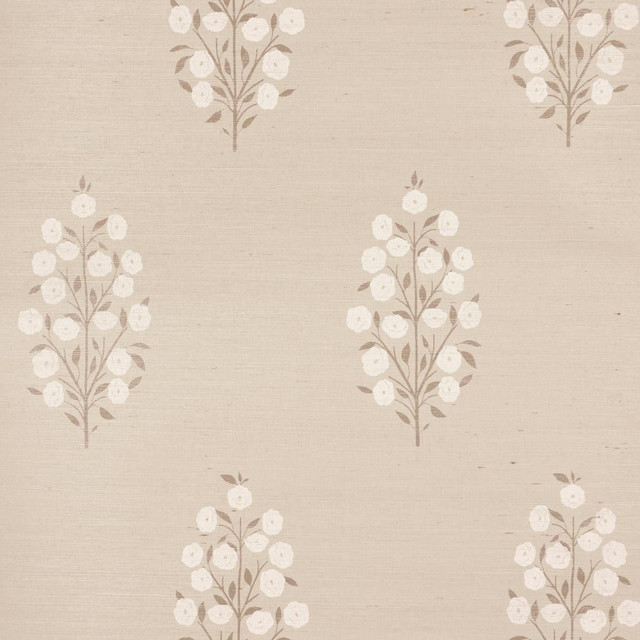 Josepha Sisal Neutral 5013711 by Schumacher Designer Wallpaper Jacaranda 17.0" - Swanky Fabrics -