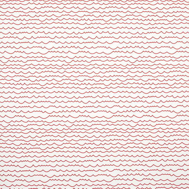 Waves Red 5007463 by Schumacher Designer Wallpaper Moon River 27.0" - Swanky Fabrics -