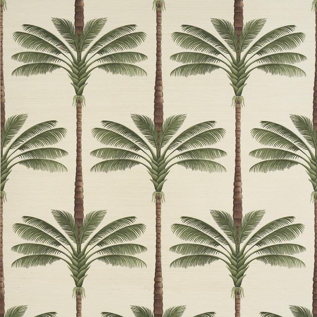 Amazonas Mystique Tropical Shades Of Blue 5016941 by Schumacher Designer Wallpaper Johanna Ortiz 13.5" - Swanky Fabrics -