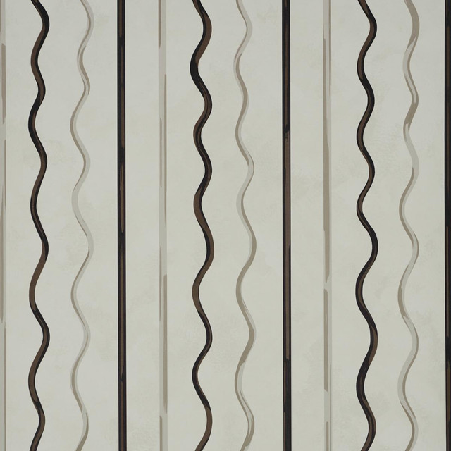 Affogato Ivory & Carbon 5015571 by Schumacher Designer Wallpaper Backdrop 27.0" - Swanky Fabrics -
