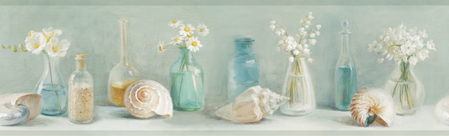 Cahoon Teal Vases Wallpaper by Chesapeake Designer Sanibel Covers about 10 square feet 8-in by 15-ft long roll Prepasted 0 - Swanky Fabrics - Cahoon Teal Vases Wallpaper by Chesapeake Designer Sanibel Covers about 10 square feet 8-in by 15-ft long roll Prepasted 0 - Swanky Fabrics -