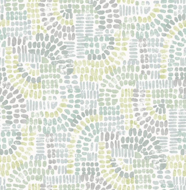Wanderer Aquamarine Mosiac Wallpaper by A-Street Prints Designer Harmony Covers about 56.4 square feet 20.5-in by 33-ft long roll Unpasted 20.86 - Swanky Fabrics - Wanderer Aquamarine Mosiac Wallpaper by A-Street Prints Designer Harmony Covers about 56.4 square feet 20.5-in by 33-ft long roll Unpasted 20.86 - Swanky Fabrics -
