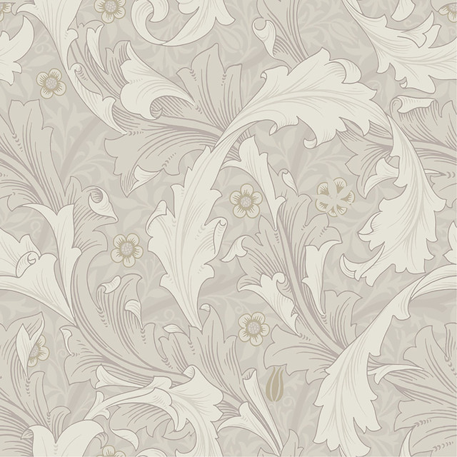 Granville White Leafy Vine Wallpaper by A-Street Prints Designer Hidden Treasures Covers about 57.5 square feet 20.9-in by 33-ft long roll Unpasted 20.9 - Swanky Fabrics -