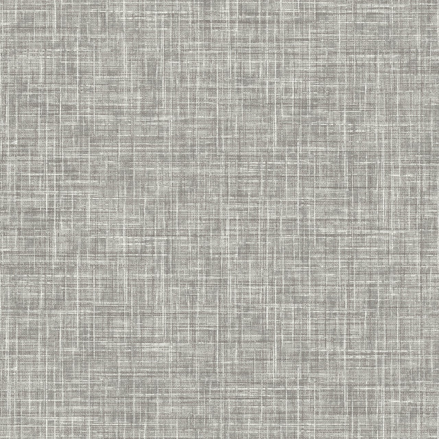 Emerson Grey Linen Wallpaper by Advantage Designer Curio Covers about 56.4 square feet 20.5-in by 33-ft long roll Unpasted 0 - Swanky Fabrics - Emerson Grey Linen Wallpaper by Advantage Designer Curio Covers about 56.4 square feet 20.5-in by 33-ft long roll Unpasted 0 - Swanky Fabrics -