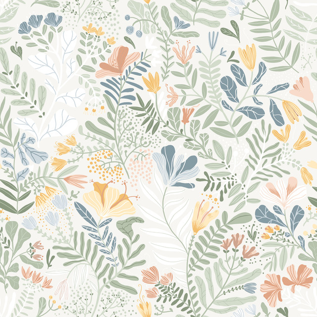 Brittsommar Seafoam Woodland Floral Wallpaper by A-Street Prints Designer Botanica Covers about 57.5 square feet 20.9-in by 33-ft long roll Unpasted 20.9 - Swanky Fabrics - Brittsommar Seafoam Woodland Floral Wallpaper by A-Street Prints Designer Botanica Covers about 57.5 square feet 20.9-in by 33-ft long roll Unpasted 20.9 - Swanky Fabrics -