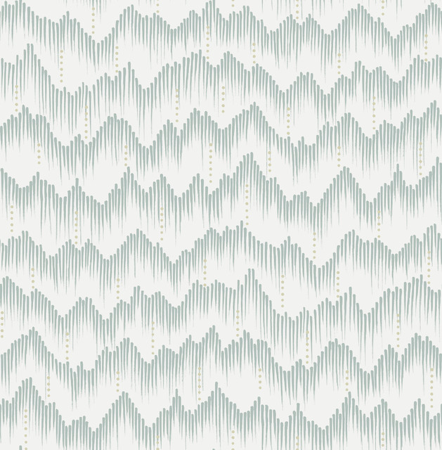 Holmby Seafoam Brushstroke Zigzag Wallpaper by A-Street Prints Designer Scott Living III Covers about 56.4 square feet 20.5-in by 33-ft long roll Unpasted 20.9 - Swanky Fabrics - Holmby Seafoam Brushstroke Zigzag Wallpaper by A-Street Prints Designer Scott Living III Covers about 56.4 square feet 20.5-in by 33-ft long roll Unpasted 20.9 - Swanky Fabrics -