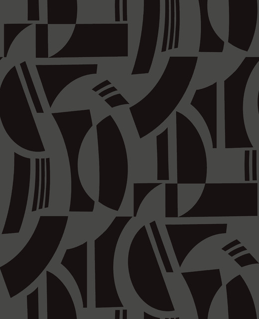 Carter Black Geometric Flock Wallpaper by A-Street Prints Designer Scott Living III Covers about 56.4 square feet 20.5-in by 33-ft long roll Unpasted 25.25 - Swanky Fabrics - Carter Black Geometric Flock Wallpaper by A-Street Prints Designer Scott Living III Covers about 56.4 square feet 20.5-in by 33-ft long roll Unpasted 25.25 - Swanky Fabrics -
