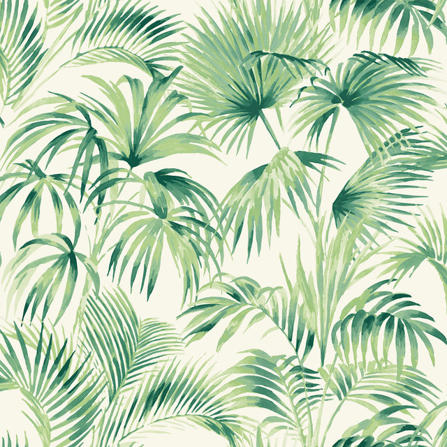 Manaus Green Palm Frond Wallpaper by Chesapeake Designer Blue Heron Covers about 56.4 square feet 20.5-in by 33-ft long roll Prepasted 20.5 - Swanky Fabrics - Manaus Green Palm Frond Wallpaper by Chesapeake Designer Blue Heron Covers about 56.4 square feet 20.5-in by 33-ft long roll Prepasted 20.5 - Swanky Fabrics -