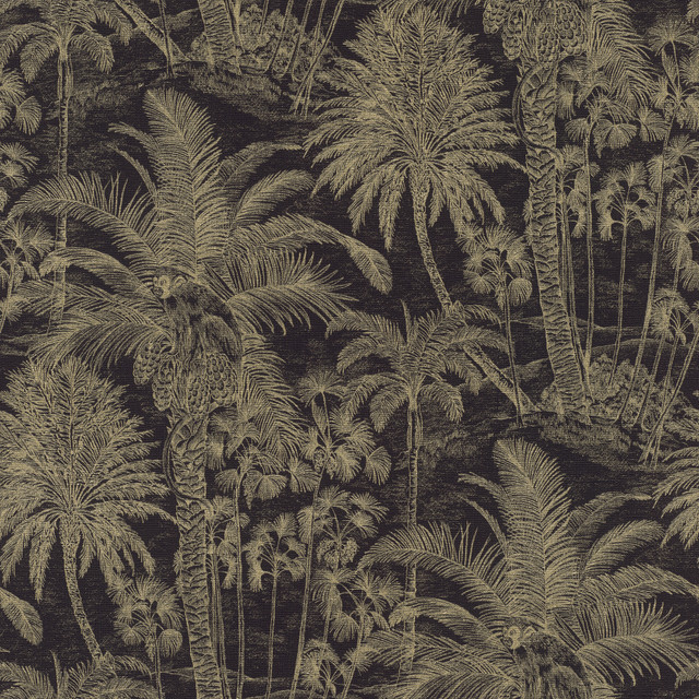 Yubi Black Palm Trees Wallpaper by Advantage Designer Windsong Covers about 57.5 square feet 20.9-in by 33-ft long roll Unpasted 20.9 - Swanky Fabrics - Yubi Black Palm Trees Wallpaper by Advantage Designer Windsong Covers about 57.5 square feet 20.9-in by 33-ft long roll Unpasted 20.9 - Swanky Fabrics -