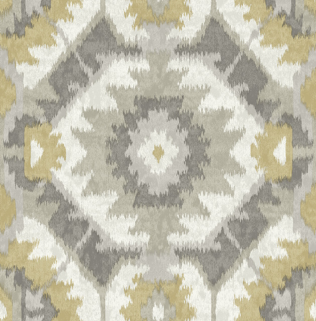 Kazac Grey Shibori Wallpaper by A-Street Prints Designer Theory Covers about 56.4 square feet 20.5-in by 33-ft long roll Unpasted 20.9 - Swanky Fabrics -