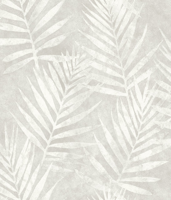 Amador Silver Palm Wallpaper by Chesapeake Designer The Vineyard Covers about 56.4 square feet 20.5-in by 33-ft long roll Prepasted 24 - Swanky Fabrics - Amador Silver Palm Wallpaper by Chesapeake Designer The Vineyard Covers about 56.4 square feet 20.5-in by 33-ft long roll Prepasted 24 - Swanky Fabrics -