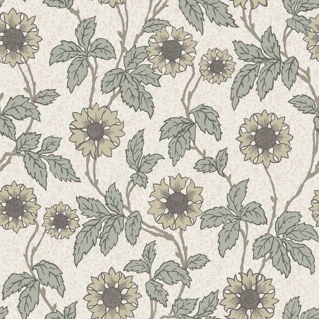 Leilani White Floral Wallpaper by A-Street Prints Designer Spring Covers about 56.4 square feet 20.5-in by 33-ft long roll Unpasted 20.9 - Swanky Fabrics - Leilani White Floral Wallpaper by A-Street Prints Designer Spring Covers about 56.4 square feet 20.5-in by 33-ft long roll Unpasted 20.9 - Swanky Fabrics -