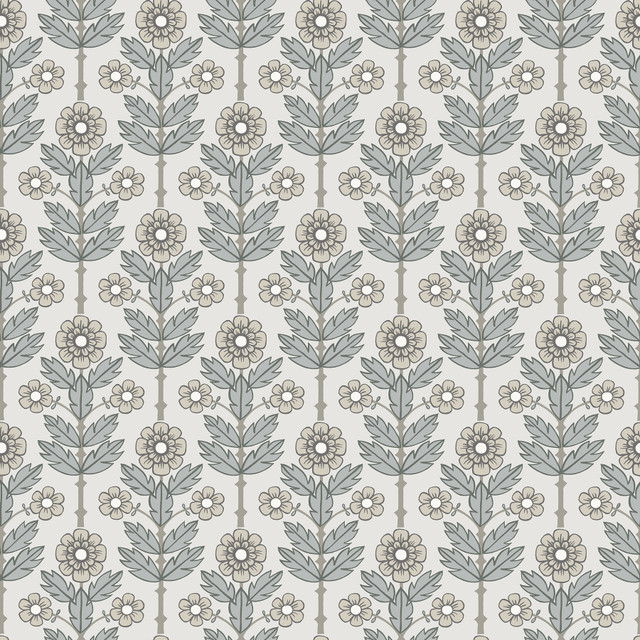 Aya White Floral Wallpaper by A-Street Prints Designer Spring Covers about 56.4 square feet 20.5-in by 33-ft long roll Unpasted 6.9 - Swanky Fabrics - Aya White Floral Wallpaper by A-Street Prints Designer Spring Covers about 56.4 square feet 20.5-in by 33-ft long roll Unpasted 6.9 - Swanky Fabrics -
