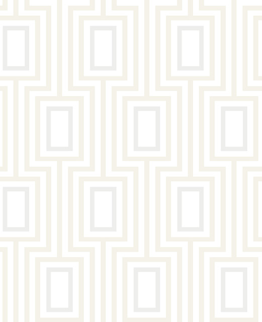 Platinum Metro Mod Wallpaper by A-Street Prints Designer Signature by Sarah Richardson Covers about 56.4 square feet 20.5-in by 33-ft long roll Unpasted 12.6 - Swanky Fabrics -