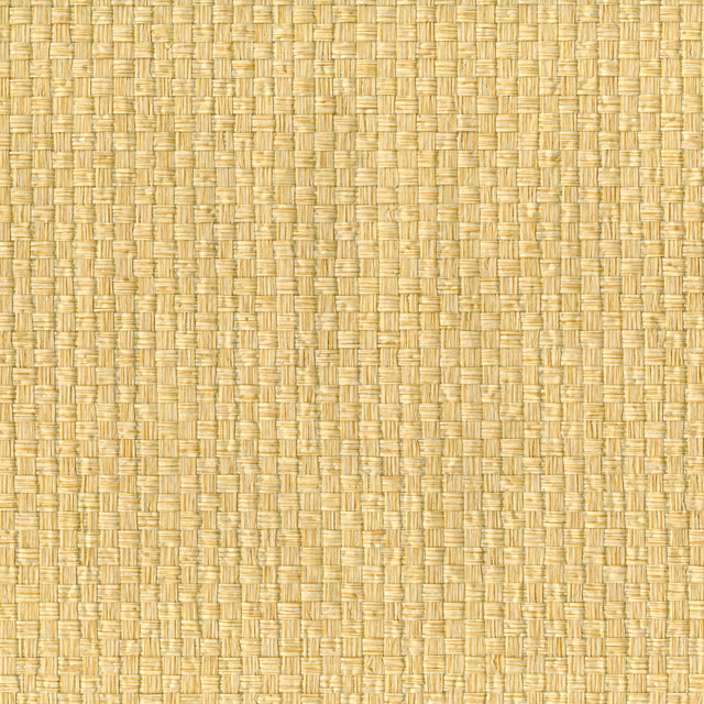 Kuan-Yin Cream Grasscloth Wallpaper by Kenneth James Designer Shangri La Covers about 72 square feet 36-in by 24-ft long roll Unpasted 0 - Swanky Fabrics -
