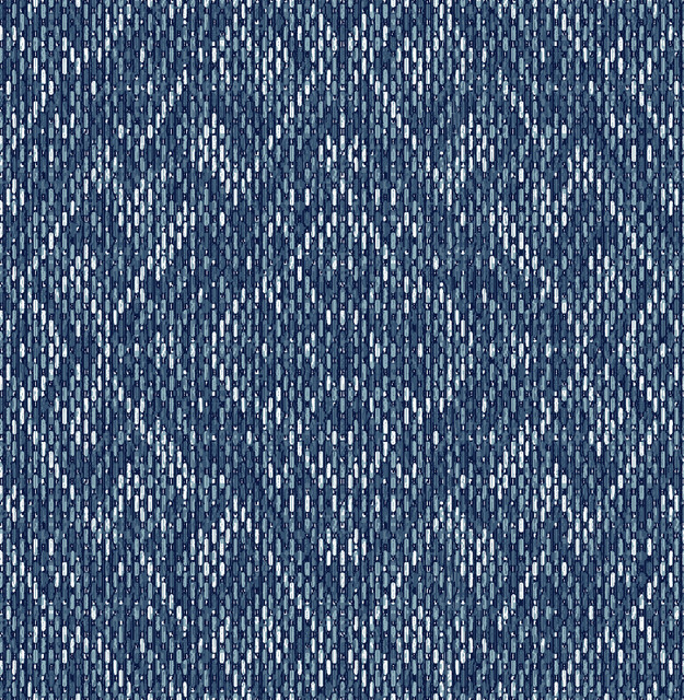 Felix Indigo Indigo Geometric Wallpaper by A-Street Prints Designer Scott Living II Covers about 56.4 square feet 20.5-in by 33-ft long roll Unpasted 20.9 - Swanky Fabrics - Felix Indigo Indigo Geometric Wallpaper by A-Street Prints Designer Scott Living II Covers about 56.4 square feet 20.5-in by 33-ft long roll Unpasted 20.9 - Swanky Fabrics -