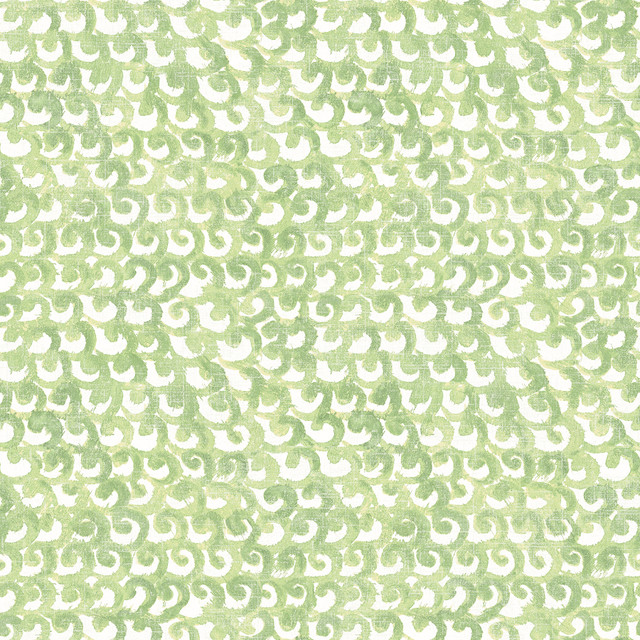 Saltwater Green Wave Wallpaper by Chesapeake Designer Sanibel Covers about 56.4 square feet 20.5-in by 33-ft long roll Prepasted 20.5 - Swanky Fabrics -