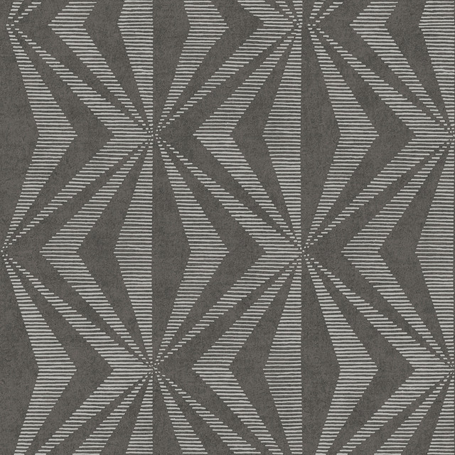 Monge Charcoal Geometric Wallpaper by Advantage Designer Radiance Covers about 57.5 square feet 20.9-in by 33-ft long roll Unpasted 20.9 - Swanky Fabrics - Monge Charcoal Geometric Wallpaper by Advantage Designer Radiance Covers about 57.5 square feet 20.9-in by 33-ft long roll Unpasted 20.9 - Swanky Fabrics -
