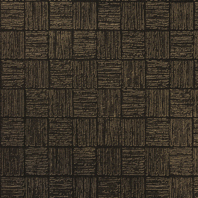 Glint Black Distressed Geometric Wallpaper by Brewster Designer Polished Covers about 57.8 square feet 21-in by 33-ft long roll Unpasted 25.2 - Swanky Fabrics -