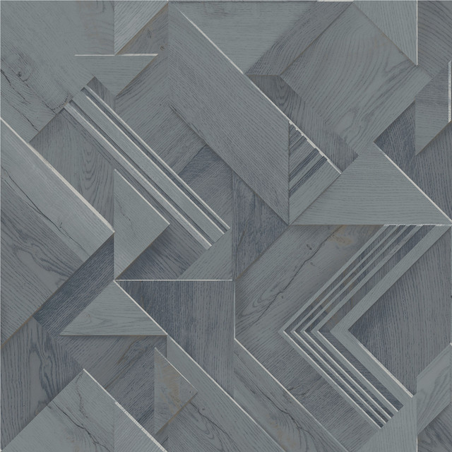 Cassian Denim Wood Geometric Wallpaper by Advantage Designer Passport Covers about 57.5 square feet 20.9-in by 33-ft long roll Unpasted 10.4 - Swanky Fabrics - Cassian Denim Wood Geometric Wallpaper by Advantage Designer Passport Covers about 57.5 square feet 20.9-in by 33-ft long roll Unpasted 10.4 - Swanky Fabrics -