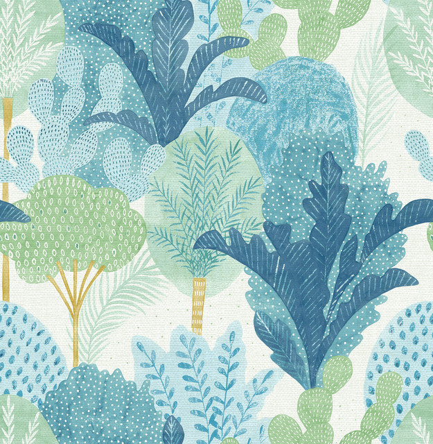 Ari Teal Desert Oasis Wallpaper by A-Street Prints Designer Pacifica Covers about 56.4 square feet 20.5-in by 33-ft long roll Unpasted 20.8 - Swanky Fabrics - Ari Teal Desert Oasis Wallpaper by A-Street Prints Designer Pacifica Covers about 56.4 square feet 20.5-in by 33-ft long roll Unpasted 20.8 - Swanky Fabrics -