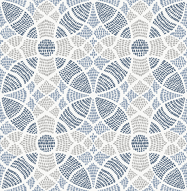Zazen Blue Geometric Wallpaper by A-Street Prints Designer Mistral Covers about 56.4 square feet 20.5-in by 33-ft long roll Unpasted 10.4 - Swanky Fabrics - Zazen Blue Geometric Wallpaper by A-Street Prints Designer Mistral Covers about 56.4 square feet 20.5-in by 33-ft long roll Unpasted 10.4 - Swanky Fabrics -