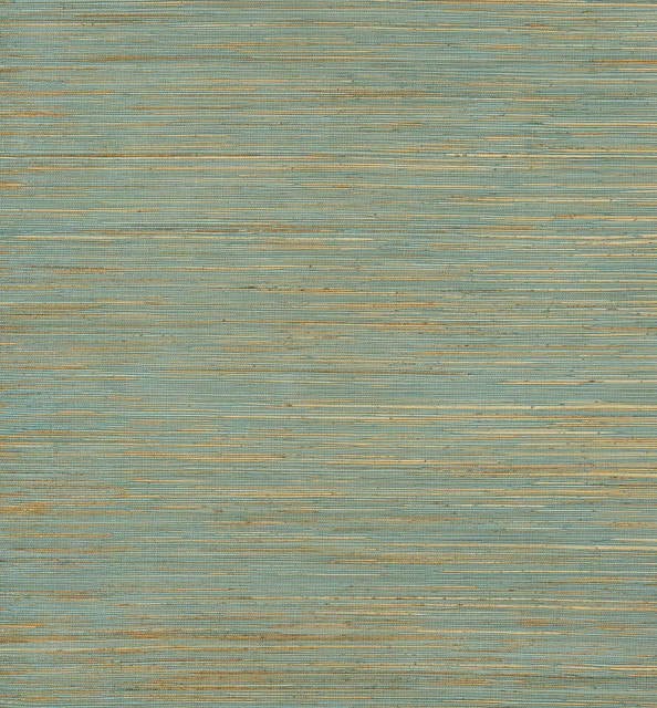 Kira Turquoise Hemp Grasscloth Wallpaper by A-Street Prints Designer Loom Covers about 72 square feet 36-in by 24-ft long roll Unpasted 0 - Swanky Fabrics -