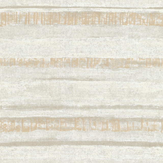 Rakasa Gold Distressed Stripe Wallpaper by A-Street Prints Designer Lustre Covers about 57.5 square feet 20.9-in by 33-ft long roll Unpasted 25.2 - Swanky Fabrics -