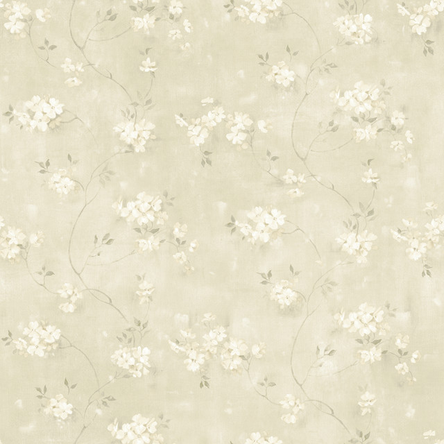 Braham Taupe Floral Trail Wallpaper by Chesapeake Designer Kindred Covers about 56.4 square feet 20.5-in by 33-ft long roll Prepasted 20.5 - Swanky Fabrics - Braham Taupe Floral Trail Wallpaper by Chesapeake Designer Kindred Covers about 56.4 square feet 20.5-in by 33-ft long roll Prepasted 20.5 - Swanky Fabrics -