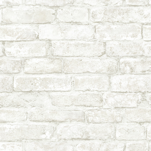 Arlington White Brick Wallpaper by Chesapeake Designer Homestead Covers about 56.4 square feet 20.5-in by 33-ft long roll Prepasted 20.5 - Swanky Fabrics - Arlington White Brick Wallpaper by Chesapeake Designer Homestead Covers about 56.4 square feet 20.5-in by 33-ft long roll Prepasted 20.5 - Swanky Fabrics -
