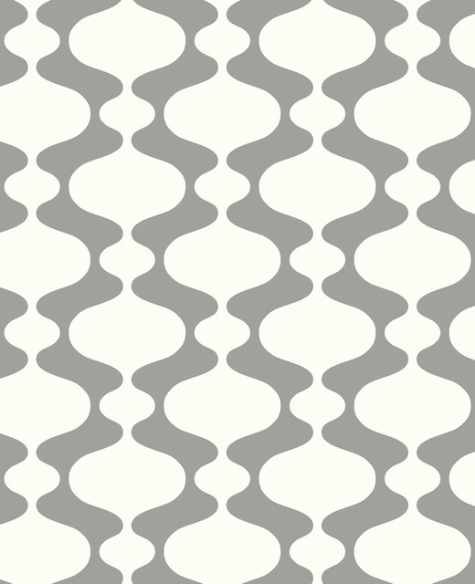 Ashbury Grey Retro Wallpaper by A-Street Prints Designer Habitat Covers about 56.4 square feet 20.5-in by 33-ft long roll Unpasted 6.3 - Swanky Fabrics - Ashbury Grey Retro Wallpaper by A-Street Prints Designer Habitat Covers about 56.4 square feet 20.5-in by 33-ft long roll Unpasted 6.3 - Swanky Fabrics -