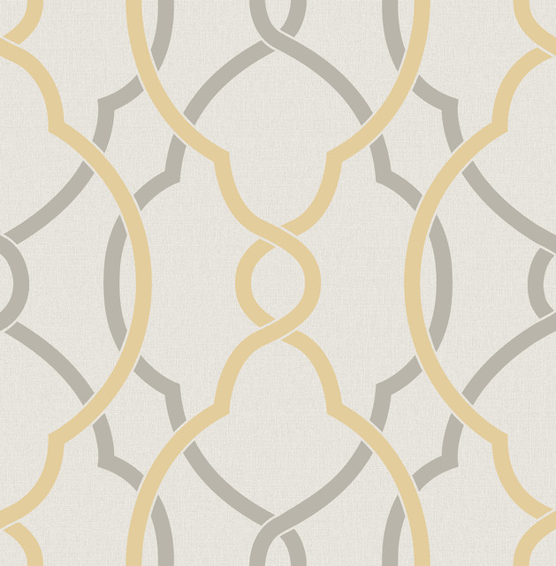 Sausalito Yellow Lattice Wallpaper by A-Street Prints Designer Geometrie Covers about 56.4 square feet 20.5-in by 33-ft long roll Unpasted 20.5 - Swanky Fabrics - Sausalito Yellow Lattice Wallpaper by A-Street Prints Designer Geometrie Covers about 56.4 square feet 20.5-in by 33-ft long roll Unpasted 20.5 - Swanky Fabrics -