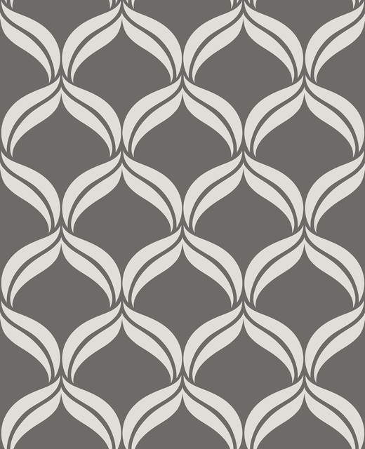 Petals Grey Ogee Wallpaper by A-Street Prints Designer Geometrie Covers about 56.4 square feet 20.5-in by 33-ft long roll Unpasted 21 - Swanky Fabrics - Petals Grey Ogee Wallpaper by A-Street Prints Designer Geometrie Covers about 56.4 square feet 20.5-in by 33-ft long roll Unpasted 21 - Swanky Fabrics -
