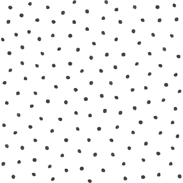 Pixie Black Dots Wallpaper by Chesapeake Designer Fable Covers about 57.5 square feet 20.9-in by 33-ft long roll Unpasted 20.9 - Swanky Fabrics - Pixie Black Dots Wallpaper by Chesapeake Designer Fable Covers about 57.5 square feet 20.9-in by 33-ft long roll Unpasted 20.9 - Swanky Fabrics -