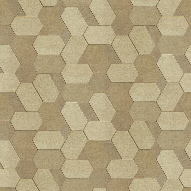 Plaza Light Brown Geometric Wallpaper by Advantage Designer Deluxe Covers about 56.4 square feet 20.5-in by 33-ft long roll Unpasted 20.1 - Swanky Fabrics -