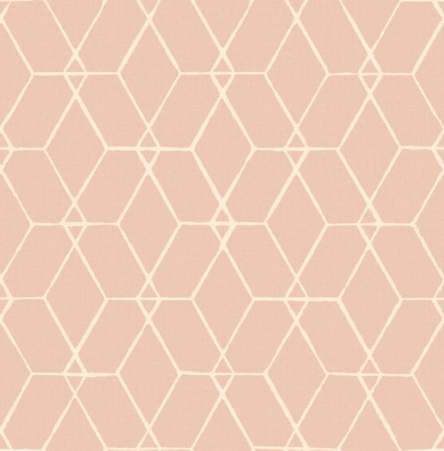 Osterlen Light Pink Trellis Wallpaper by A-Street Prints Designer Conran's Plain Simple Useful Covers about 56.4 square feet 20.5-in by 33-ft long roll Unpasted 20.9 - Swanky Fabrics - Osterlen Light Pink Trellis Wallpaper by A-Street Prints Designer Conran's Plain Simple Useful Covers about 56.4 square feet 20.5-in by 33-ft long roll Unpasted 20.9 - Swanky Fabrics -