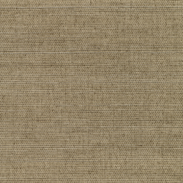 Kansu Brown Sisal Grasscloth Wallpaper by Kenneth James Designer Canton Road Covers about 72 square feet 36-in by 24-ft long roll Unpasted 0 - Swanky Fabrics -