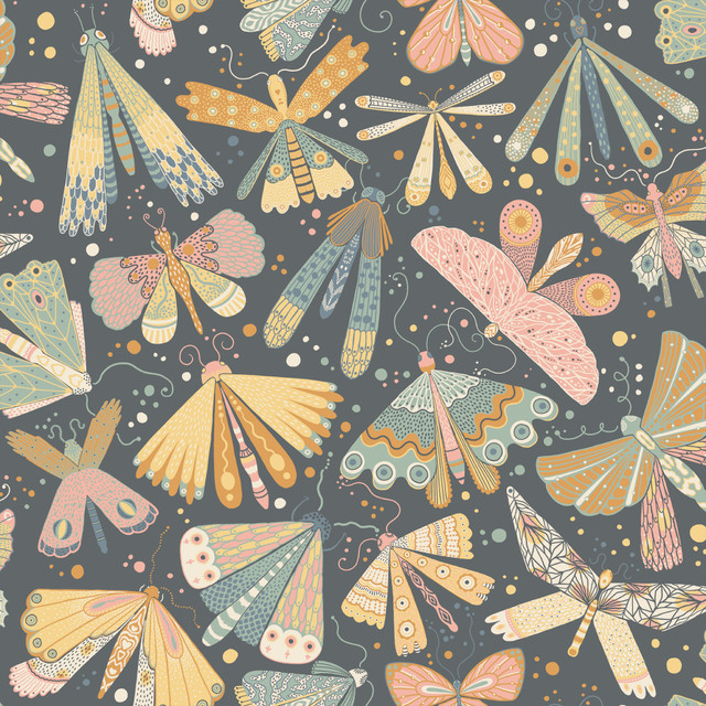 Flyga Blue Bonanza Wallpaper by A-Street Prints Designer Briony Covers about 57.5 square feet 20.9-in by 33-ft long roll Unpasted 20.9 - Swanky Fabrics - Flyga Blue Bonanza Wallpaper by A-Street Prints Designer Briony Covers about 57.5 square feet 20.9-in by 33-ft long roll Unpasted 20.9 - Swanky Fabrics -