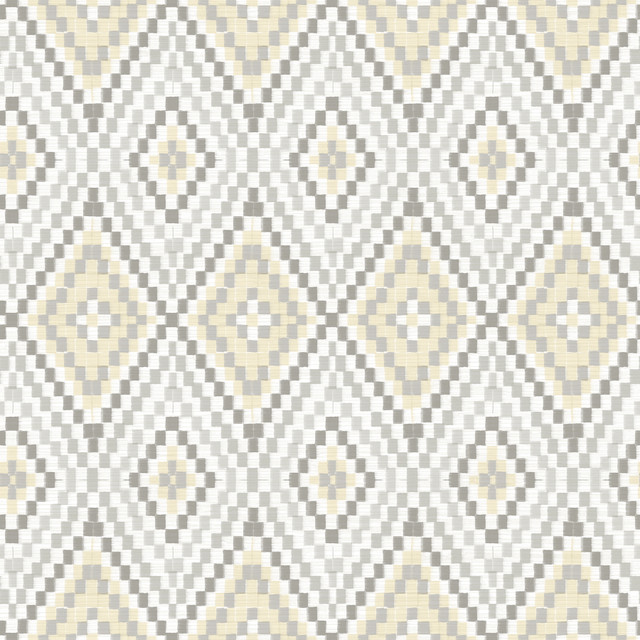 Ganado Beige Geometric Ikat Wallpaper by Chesapeake Designer Birch & Sparrow Covers about 56.4 square feet 20.5-in by 33-ft long roll Prepasted 20.5 - Swanky Fabrics - Ganado Beige Geometric Ikat Wallpaper by Chesapeake Designer Birch & Sparrow Covers about 56.4 square feet 20.5-in by 33-ft long roll Prepasted 20.5 - Swanky Fabrics -
